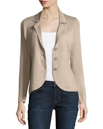 Knit 3 Button Jacket