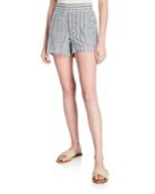 Striped Linen-blend