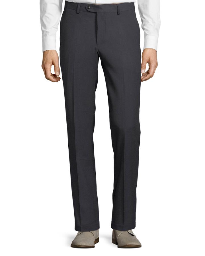 Men's Cavalry Stretch Straight-leg Pants, Charcoal