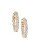 Shared-prong Diamond Earrings In 14k Yellow Gold