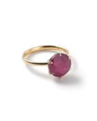 Rock Candy 18k Composite Ruby Solitaire Ring,