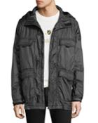 Men's Flap-pocket Hooded Jacket
