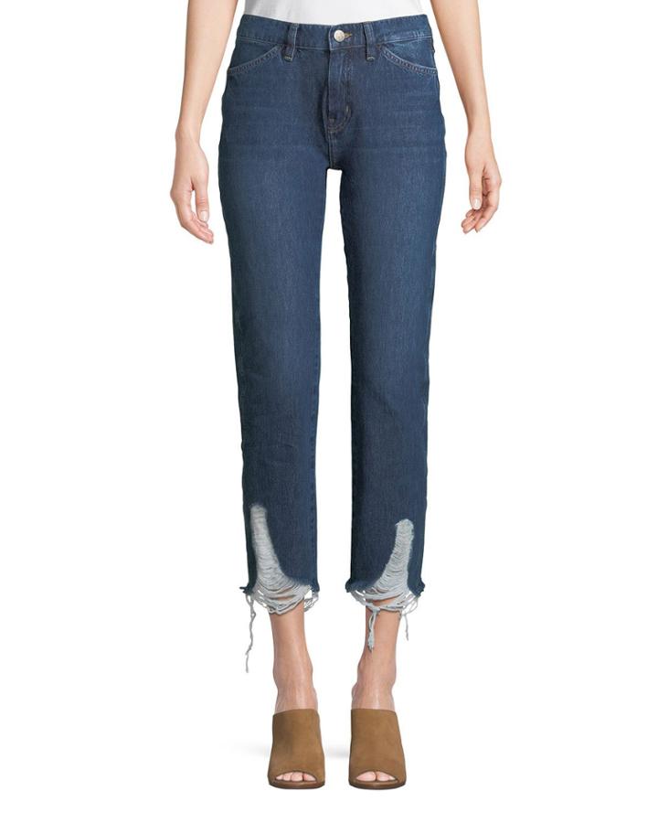 Cult Mid-rise Four-pocket Straight-leg Jeans