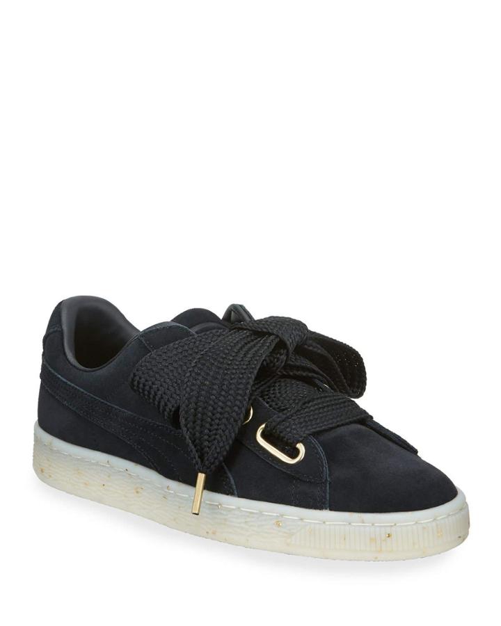 Basket Suede Heart Big