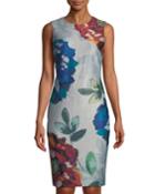 Sleeveless Heathered Floral