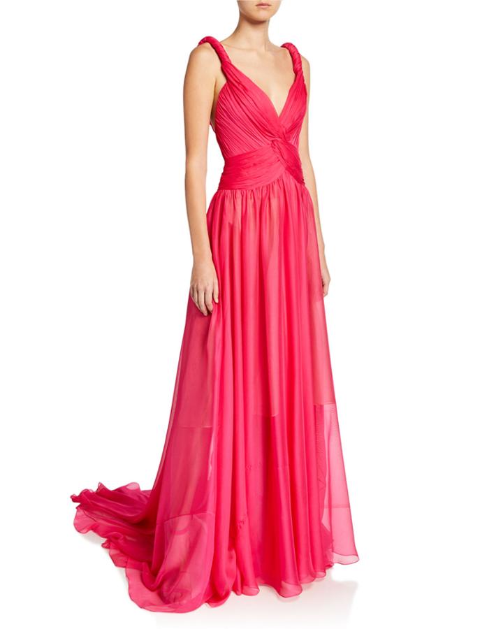 Twisted Silk Gauze Gown