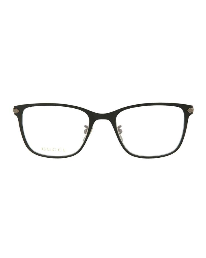 Square Titanium/acetate Optical Glasses