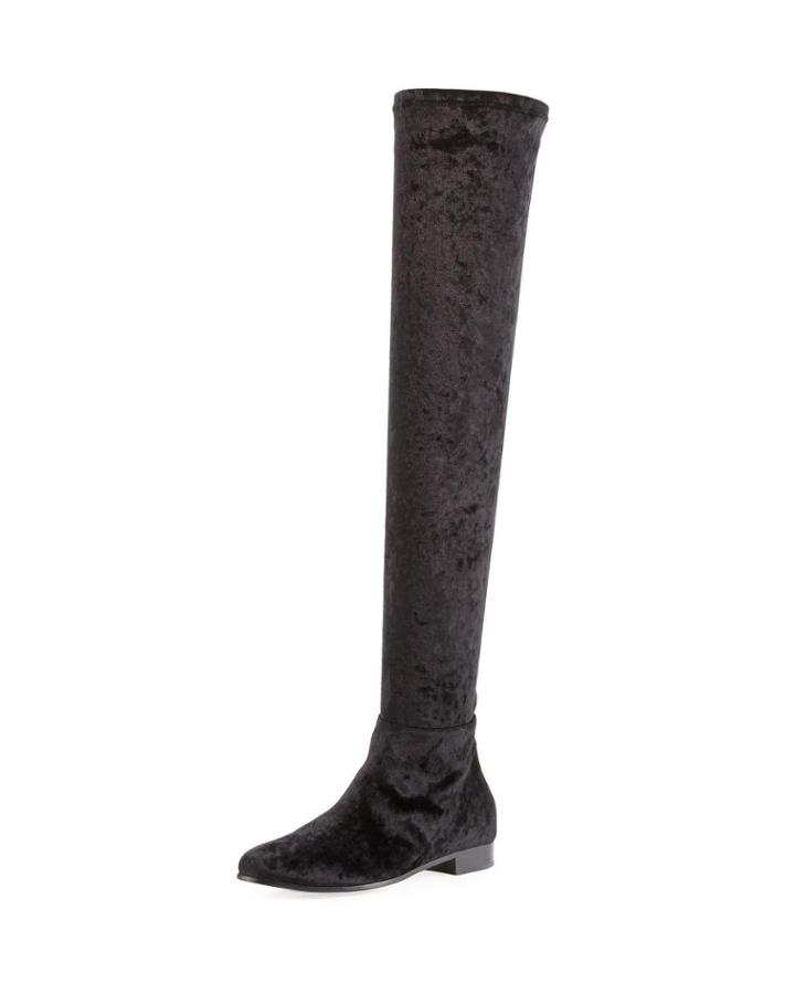 Myren Crushed Velvet Over-the-knee Boot