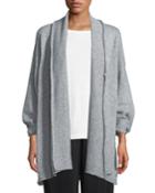 Shawl-collar One-button Cashmere-knit