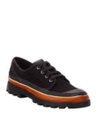 Men's Embroidered Canvas Lace-up