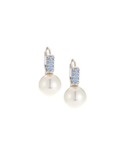 10mm Cubic Zirconia Pearlescent Earrings