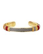 Massai Embossed Cuff Bracelet