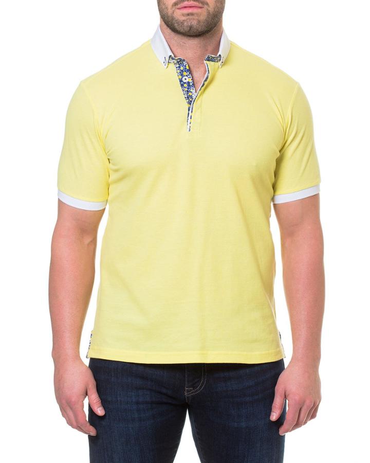 Men's Kyle Contrast-trim Cotton-pique Polo