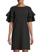 Tiered-ruffle Short-sleeve