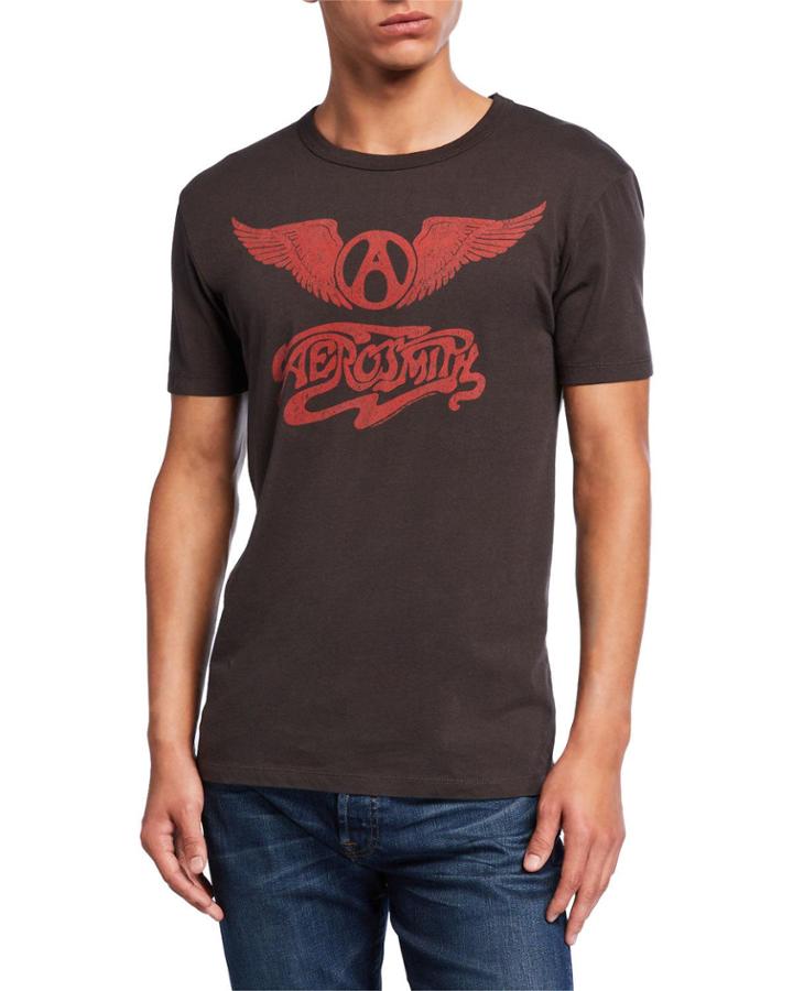 Men's Aerosmith Red Wings Graphic Short-sleeve T-shirt
