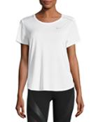 Breathe Short-sleeve Open-back Running Top