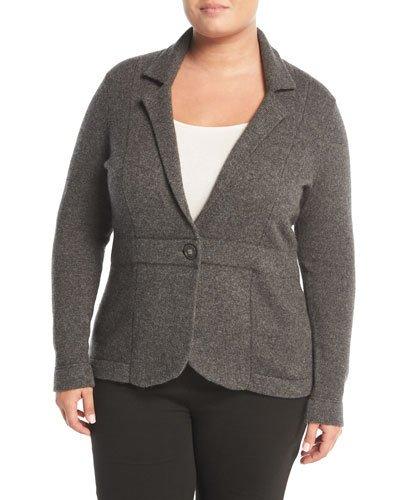 Cashmere One-button Blazer Jacket,