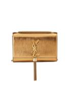 Kate Small Ysl Monogram Metallic Tassel Crossbody Bag
