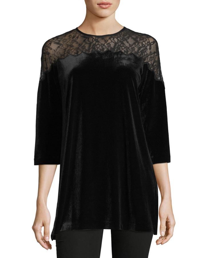 Velvet Tunic W/