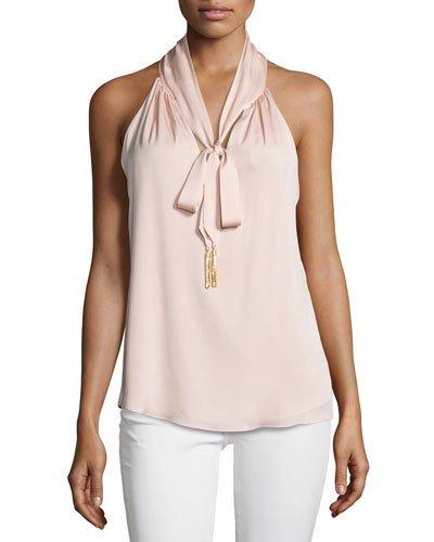 Tassel-embellished Halter Top