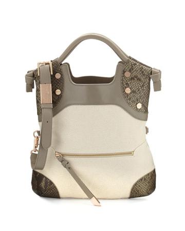 Cerberus Lady Fold-over Tote Bag, Safari