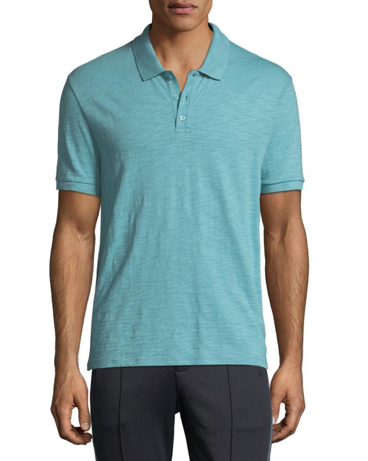 Heathered-jersey Classic Polo