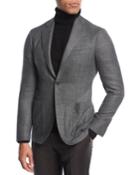Melange Wool Two-button Blazer