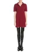Iconic Cashmere Short-sleeve Polo Dress