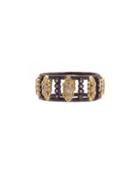 Carousel Diamond Scroll Stacking Band Ring,