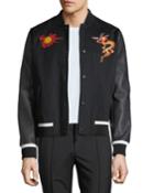 Men's Dragon Graphic Wool Jacket