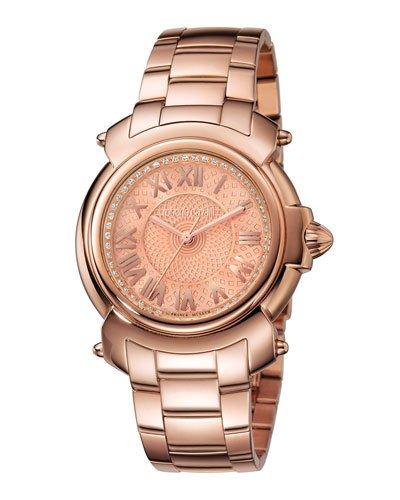 35mm Bracelet Watch, Rose Ip