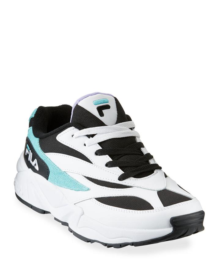 Men's Colorblock Mixed-media Trainer