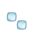 18k White Gold Topaz & Sapphire