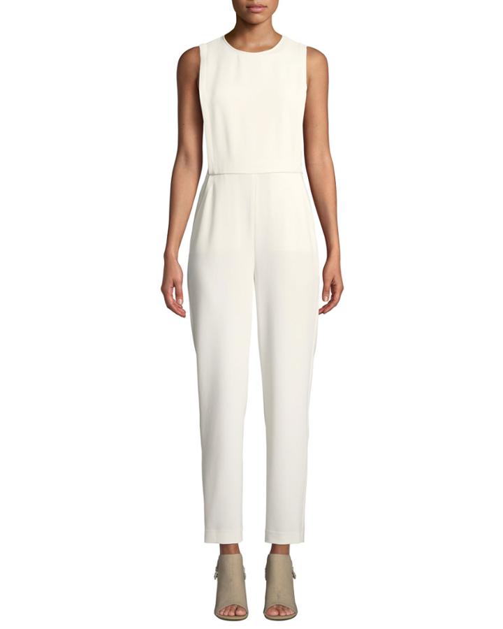 Remaline Structured Sleeveless Admiral Crepe Jumpsuit