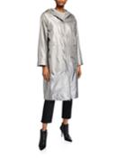 Long Hooded Two-in-one Coat
