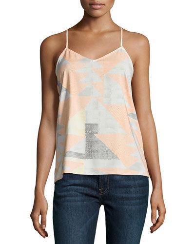 Geometric-print Tank Top,