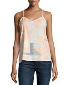 Geometric-print Tank Top,