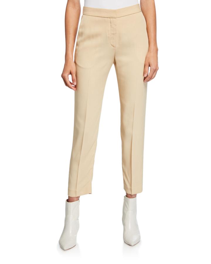 Cropped Tapered-leg Pants