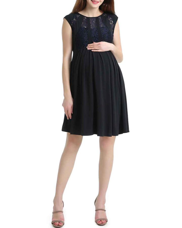 Maternity Lara Lace Trim Dress