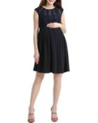 Maternity Lara Lace Trim Dress