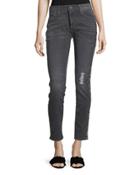 Marilyn Distressed Ankle Jeans