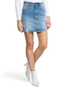 Distressed A-line Denim