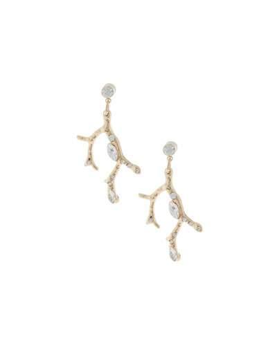 Crystal Branch Drop Earrings