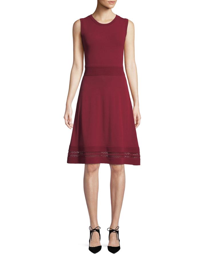 Ottoman Texture A-line Dress