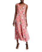 Floral Tie-shoulder Wrap Bodice