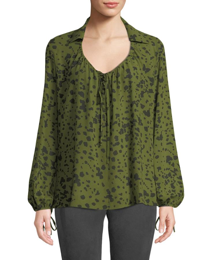 Printed Tie-front