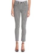 Striped High-rise Ankle