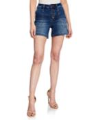 Perfect Vintage Exposed Button High-rise Denim