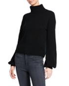 Swiss Dot Turtleneck Cashmere