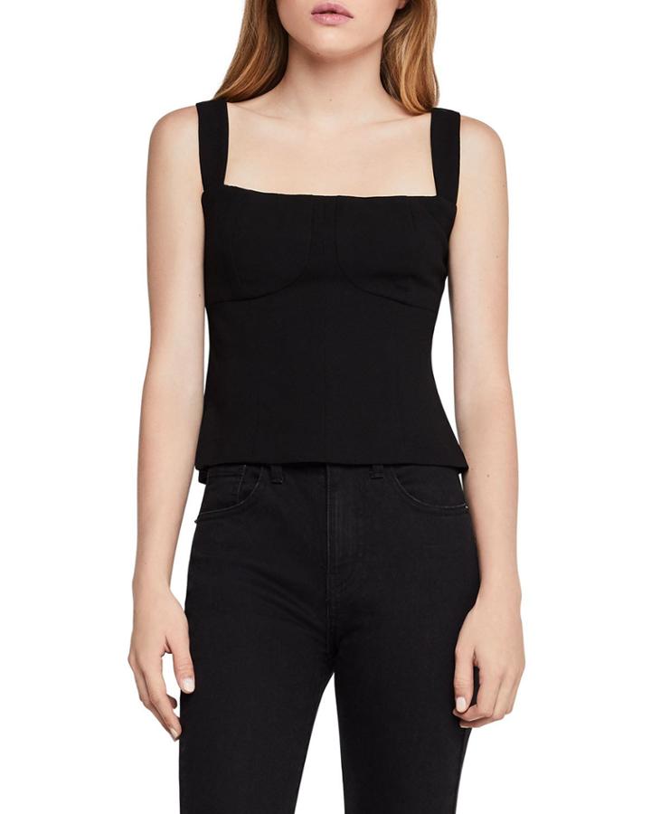 Bustier Square-neck Tank Top